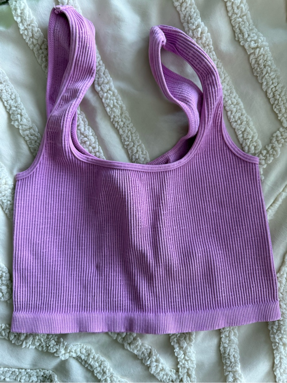 Free People Ribbed Lavender Tank Top